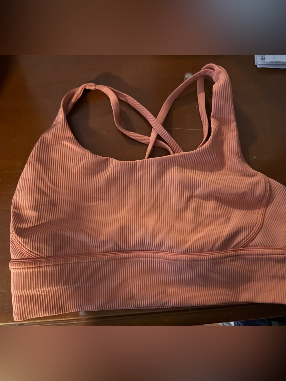 lululemon athletica Ribbed Pullover Bra - Coral